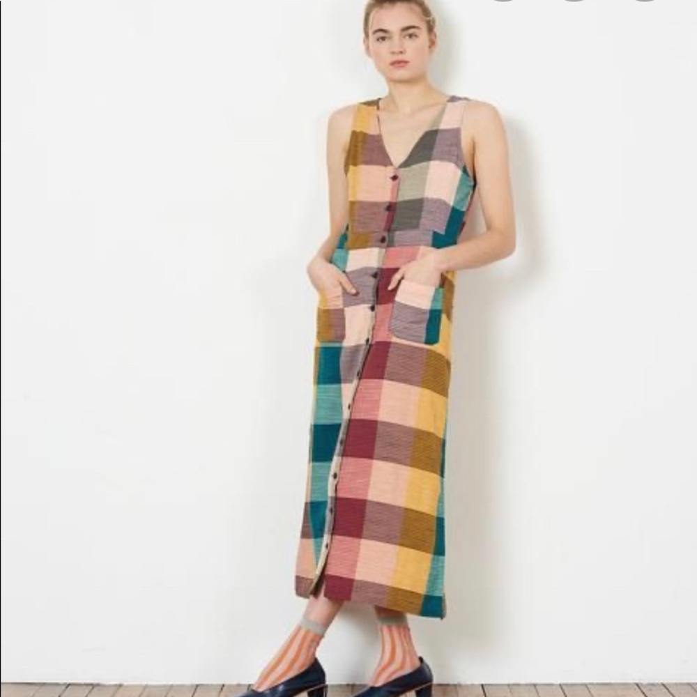 Ace & Jig Phoebe Dress in Sandstone size L